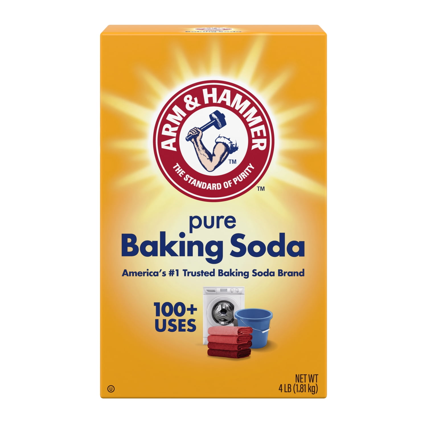Arm & Hammer Pure Baking Soda, 64 oz Box